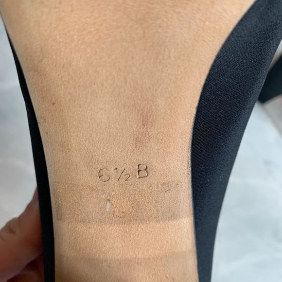 Pancaldi Black Satin Pumps - Made in Italy - Picture 2 of 5